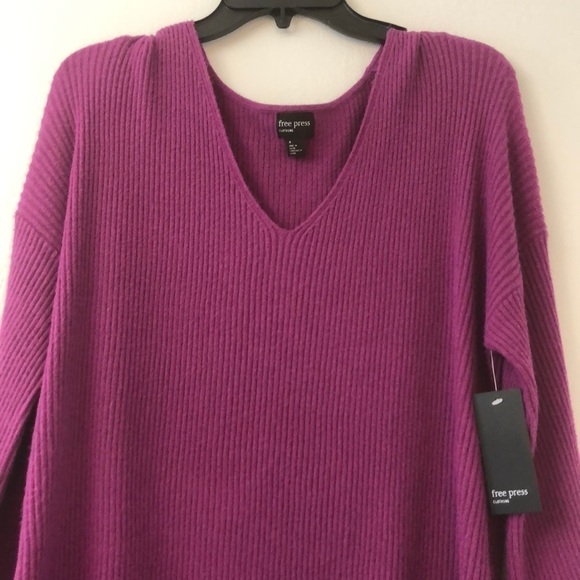 Sweater Purple Rosea free press - Picture 2 of 12